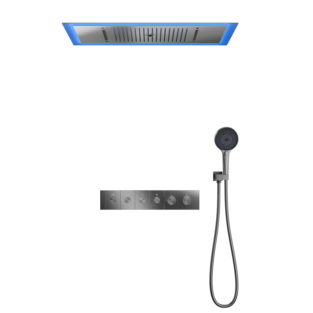 Shower Systems,4-functions Concealed Shower set,Thermostatic Shower Mixer