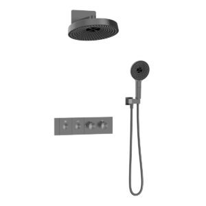 Recessed Wall Thermostatic Shower Set, Concealed Shower System
